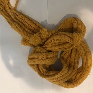Wool mustard scarf